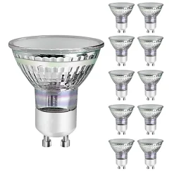 NETTLIFE 10 Ampoule GU10 LED blanc chaud 3W 30W, lampe à économie d'énergie 3000K