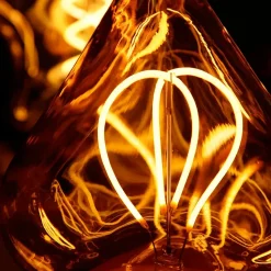 NETTLIFE - ampoule led vintage edison 3w lampe à incandescence rétro e27 lampe décorative en forme de coeur