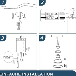NETTLIFE 4 x Spot en saillie blanc GU10 spot en saillie carré 40W plâtre petit plafonnier moderne