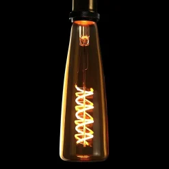 NETTLIFE Ampoule LED E27 rétro Edison 4W en forme de bouteille de vin blanc chaud 2200K couleur or Ampoule à filament spirale