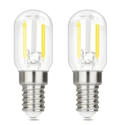 NETTLIFE Ampoules LED Ampoules LED E14 ampoules vintage T22 2W E14, 2 pièces, blanc froid, 6000K
