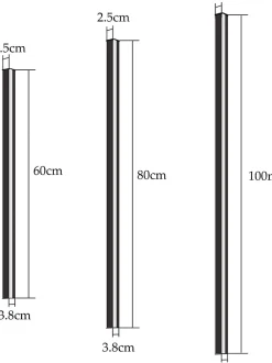 NETTLIFE Applique murale led intérieur - Moderne 80CM 27W couloir up down blanc chaud lampe de couloir lampe