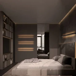 NETTLIFE Applique murale led intérieur - Moderne 80CM 27W couloir up down blanc chaud lampe de couloir lampe