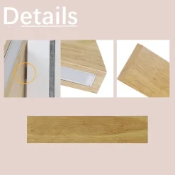 NETTLIFE Applique murale LED intérieure - 32CM Bois Moderne Lampe de couloir Up et Down 11W 3000K Blanc Chaud