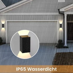 NETTLIFE Applique murale LED intérieure 100cm, noir, blanc chaud 3000K