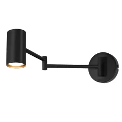 NETTLIFE Applique murale intérieure noire - Applique murale vintage Chambre à coucher GU10 - Sans ampoule