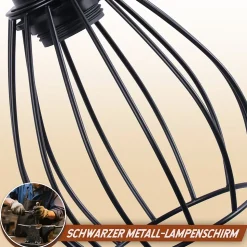 NETTLIFE Applique murale avec interrupteur applique vintage : applique murale en bois noir E27 industriel