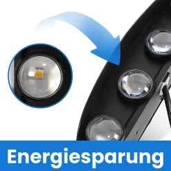 NETTLIFE Applique murale LED pour intérieur : lot de 1 appliques murales extérieures noires haut vers le bas 7 W IP65