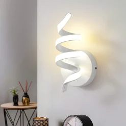 NETTLIFE Applique murale LED d'intérieur moderne 7 W pour escalier Blanc chaud 3000 K