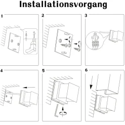 NETTLIFE Applique Murale LED Int Ext, Blanc Chaud IP65, pour Maison, Chambre, Couloir, Cage d Escalier
