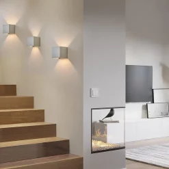 NETTLIFE Applique Murale LED Int Ext, Blanc Chaud IP65, pour Maison, Chambre, Couloir, Cage d Escalier