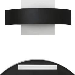 NETTLIFE Applique Murale LED Intérieur Couloir 23,5cm - Lampe de Lit Acrylique Blanc Chaud 3000K 7W