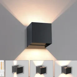 NETTLIFE Applique murale LED Intérieur Extérieur : lot de 2 lampes extérieures Blanc chaud IP65 Applique extérieure G9 Blanc