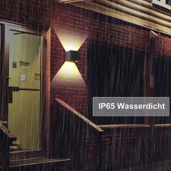 NETTLIFE Applique murale LED Intérieur Extérieur : lot de 2 lampes extérieures Blanc chaud IP65 Applique extérieure G9 Blanc