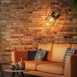 Nettlife Applique murale d'intérieur, style vintage - noire, spot mural à une ampoule, lampe de couloir, E14, (Sans ampoule)