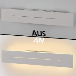 NETTLIFE applique murale LED intérieur 30CM applique moderne blanc chaud 8W éclairage mural