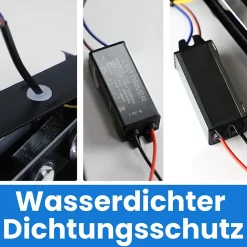 NETTLIFE Applique murale LED pour intérieur : lot de 2 appliques murales extérieures noires haut vers le bas 7 W IP65