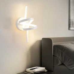 NETTLIFE Applique murale LED Noir Intérieur 7W Blanc chaud 3000K Escalier Moderne Aluminium