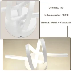 NETTLIFE Applique murale LED Noir Intérieur 7W Blanc chaud 3000K Escalier Moderne Aluminium