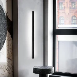 NETTLIFE Ensemble de 2 appliques muralesd'intérieur noir 100 CM éclairage mural moderne couloir 32 W