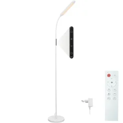 NETTLIFE Lampadaire LED Salon Dimmable Blanc Lampadaire 11w 360 Flexible Canapé