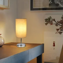 NETTLIFE lampe de chevet tactile dimmable avec fonction de charge lampe de table moderne avec USB E27