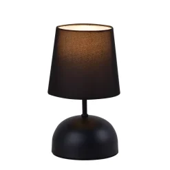 NETTLIFE Lampe de chevet avec câble lampe de table en tissu noir lit de chambre moderne avec câble, sans ampoule