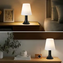 NETTLIFE Lampe de table de salon lampe de chevet avec câble lot de 2 petites lampes E14 lampes de table modernes