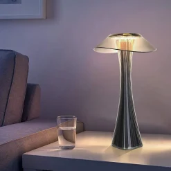 Nettlife Lampe de table LED rechargeable, USB, portable, intensité variable, ambiance, pour chambre