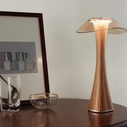 NETTLIFE Lampe de table LED tactile dimmable avec batterie lampe de chevet diurne avec USB