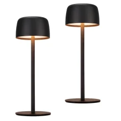 Nettlife lampe de table led sans fil, lampe de chevet à réglage continu avec batterie