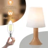 Nettlife lampe de table salon lampe de chevet avec câble lampe de table lot de 2 petites lampes e14 lampes de table modernes