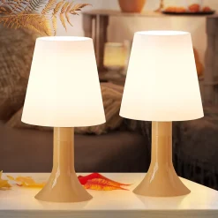 Nettlife lampe de table salon lampe de chevet avec câble lampe de table lot de 2 petites lampes e14 lampes de table modernes