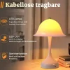 Nettlife Lampe Table Sans Fil LED Blanche - Chevet Tactile Dimmable 3 Couleurs, USB Rechargeable, Moderne Salon Chambre