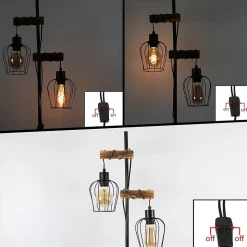 NETTLIFE LED applique intérieure 5W, noir, blanc chaud 3000K, réglable