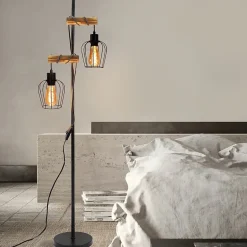 NETTLIFE LED applique intérieure 5W, noir, blanc chaud 3000K, réglable