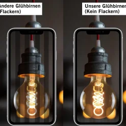 NETTLIFE LED Edison ampoule rétro boule ampoule 4W G80 lampes globe décoratives blanc chaud 2200K LED