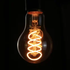 NETTLIFE Lot de 1 ampoules LED E27 vintage : ampoule à filament blanc chaud A60 2200K Edison rétro 4W décorative antique