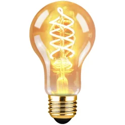 NETTLIFE Lot de 1 ampoules LED E27 vintage : ampoule à filament blanc chaud A60 2200K Edison rétro 4W décorative antique