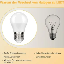 NETTLIFE Lot de 6 ampoules LED E27 blanc chaud 5 W 3000 K, ampoule blanche chaude, lampe à économie d'énergie