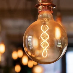 NETTLIFE Lot de 1 ampoules LED E27 ampoule G95 vintage blanc chaud 4W 2200K Edison ampoule rétro à filament