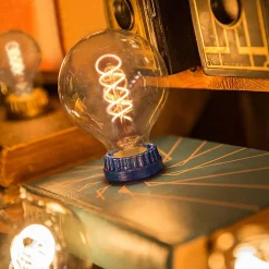 NETTLIFE Lot de 1 ampoules LED E27 ampoule G95 vintage blanc chaud 4W 2200K Edison ampoule rétro à filament