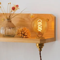 NETTLIFE Lot de 1 ampoules LED E27 ampoule G95 vintage blanc chaud 4W 2200K Edison ampoule rétro à filament