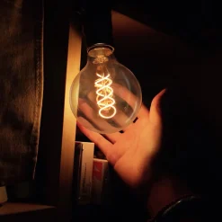 NETTLIFE Lot de 1 ampoules LED E27 ampoule G95 vintage blanc chaud 4W 2200K Edison ampoule rétro à filament