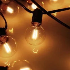 NETTLIFE Lot de 6 ampoules LED E14 vintage Edison - ampoules à filament blanc chaud G45 2700K 4W en verre de haute qualité