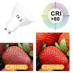 NETTLIFE Lot de 6 ampoules LED GU10 blanc froid lampe 6 W 5000 K remplace les ampoules 60W économie d'énergie réflecteur