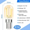 NETTLIFE Lot de 4 ampoules LED E14 blanc froid lampes vintage T22 2W rétro Edison 6000K économie d'énergie douille