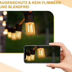 NETTLIFE Lot de 4 ampoules LED E14 blanc chaud lampes vintage T22 2 W rétro Edison à douille 2700 K économie d'énergie