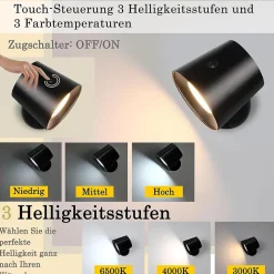 NETTLIFE Lot de 2 Applique Murale Intérieur Cage en Métal, Dimmable Moderne 360 orientable Plafonnier en Métal Design Noir