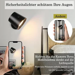 NETTLIFE Lot de 2 Applique Murale Intérieur Cage en Métal, Dimmable Moderne 360 orientable Plafonnier en Métal Design Noir